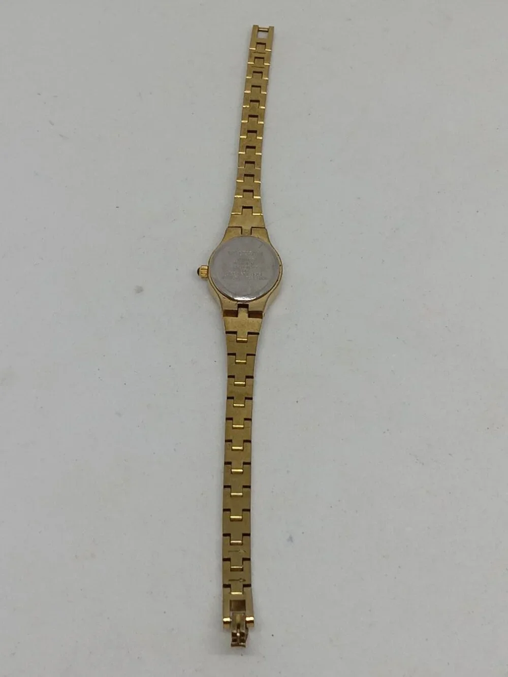 Waltham WAW047 Women's 17mm Gold Tone Diamond Dial Watch NEW BATTERY